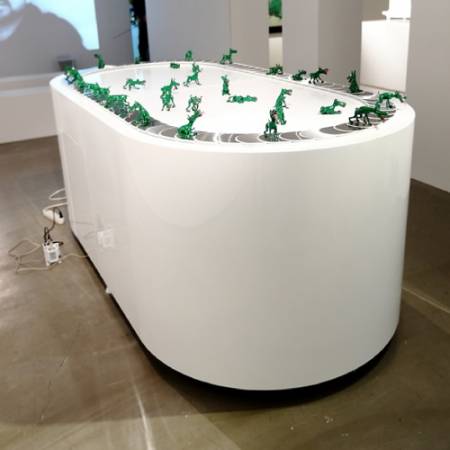 kedje-transportör rörlig presentation använder i utställning